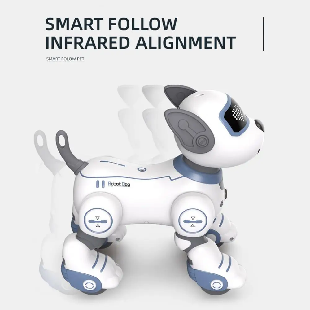 Dancing Robot Dog Remote Control Robot Dog Toy for Toddlers Touch-sensing Stunt Puppy with Programming Abilities for Boys