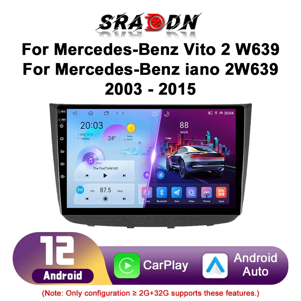 

Для Mercedes Benz Vito W639 Viano W639 2003 2004 2005 2006 2007 2008 2009 2010 2011 2012 2013 2014 2015 Android Car Radio Multimedia Video Player GPS Navigation Carplay Touch Screen Auto Stereo