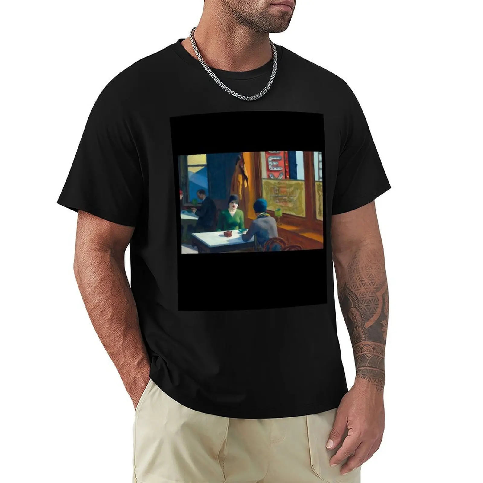 Chop Suey - Edward Hopper T-Shirt Soft Cotton Print T-Shirt