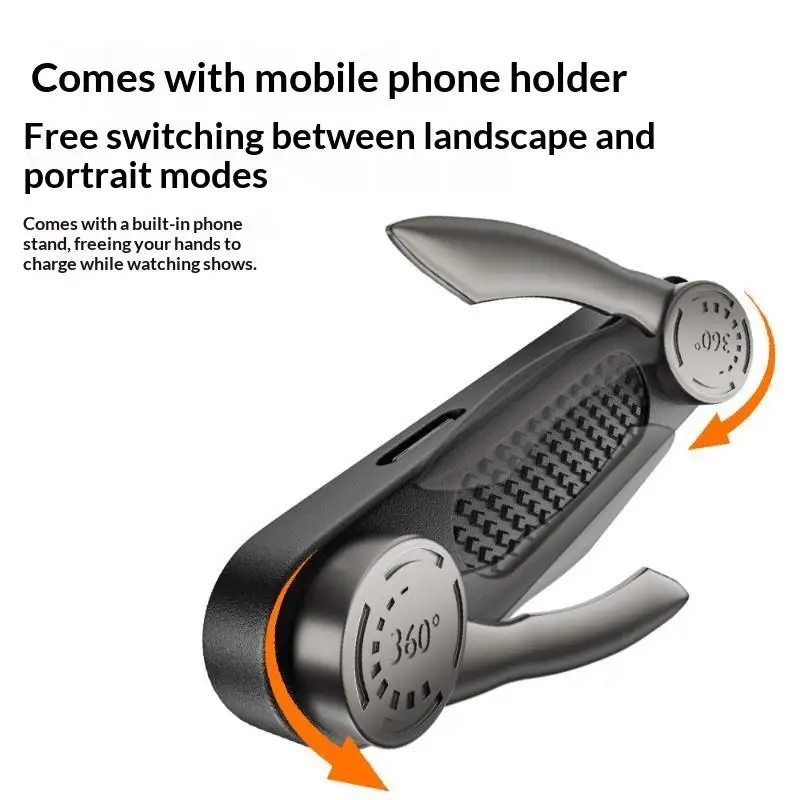240W Fast Charging USB‑C Adapter Foldable Phone Stand Holder Type‑C Charging Bracket Converter for Video Viewing