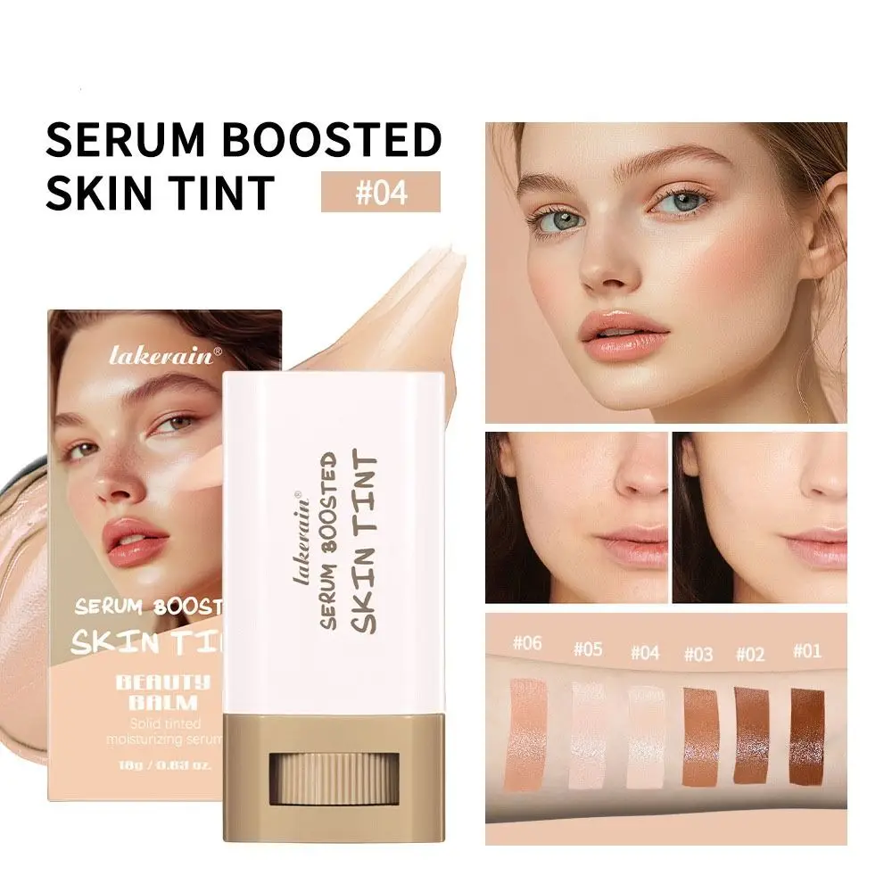 Smooth Plumper Skin Tint Foundation Stick Hight Coverage Moisturizing Serum Foundation Balm Eraser Foundation Full Coverage