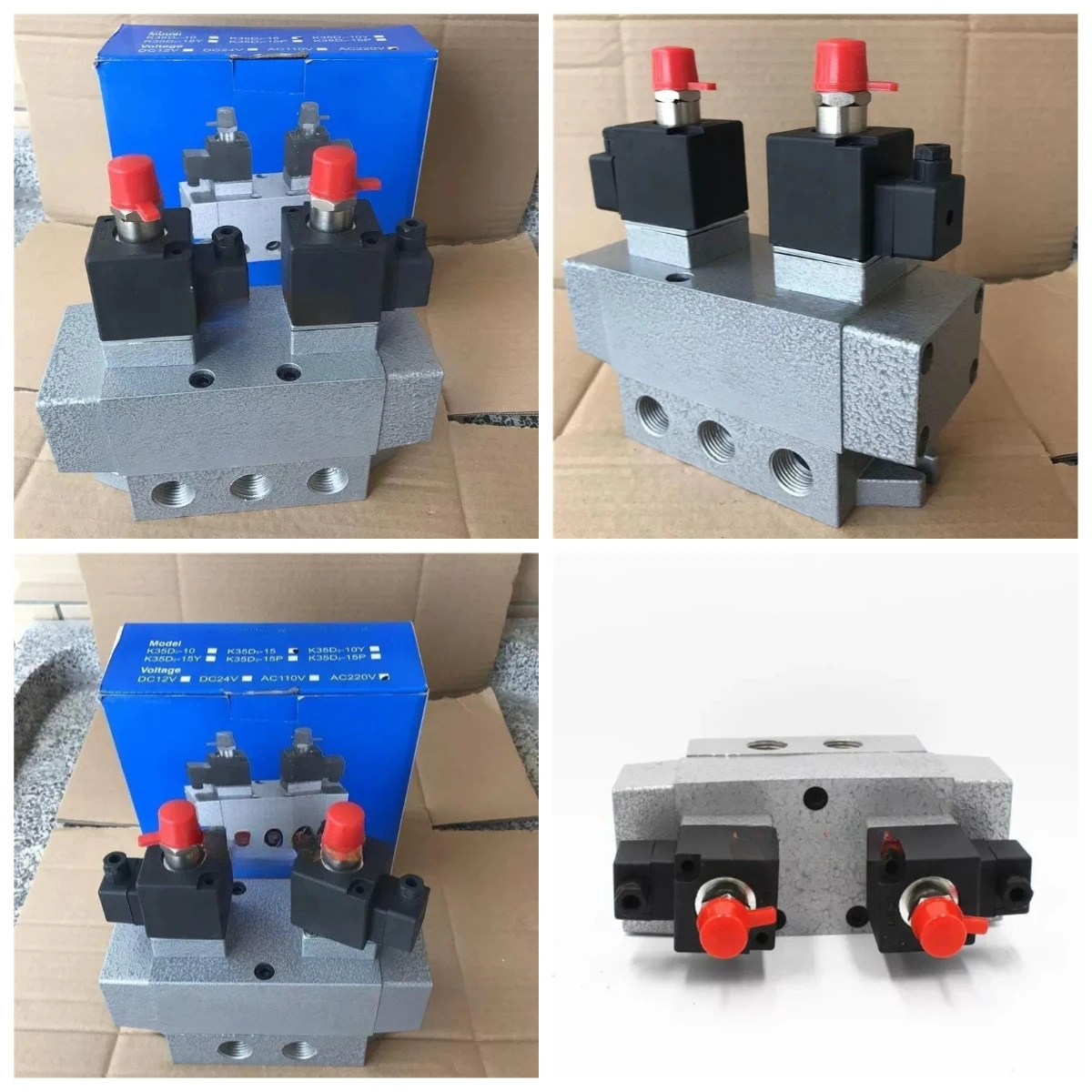 2026 Five-port three-position reversing solenoid valve K35D2-10 K35D2H-15 Y middle leakage and middle sealing sliding column