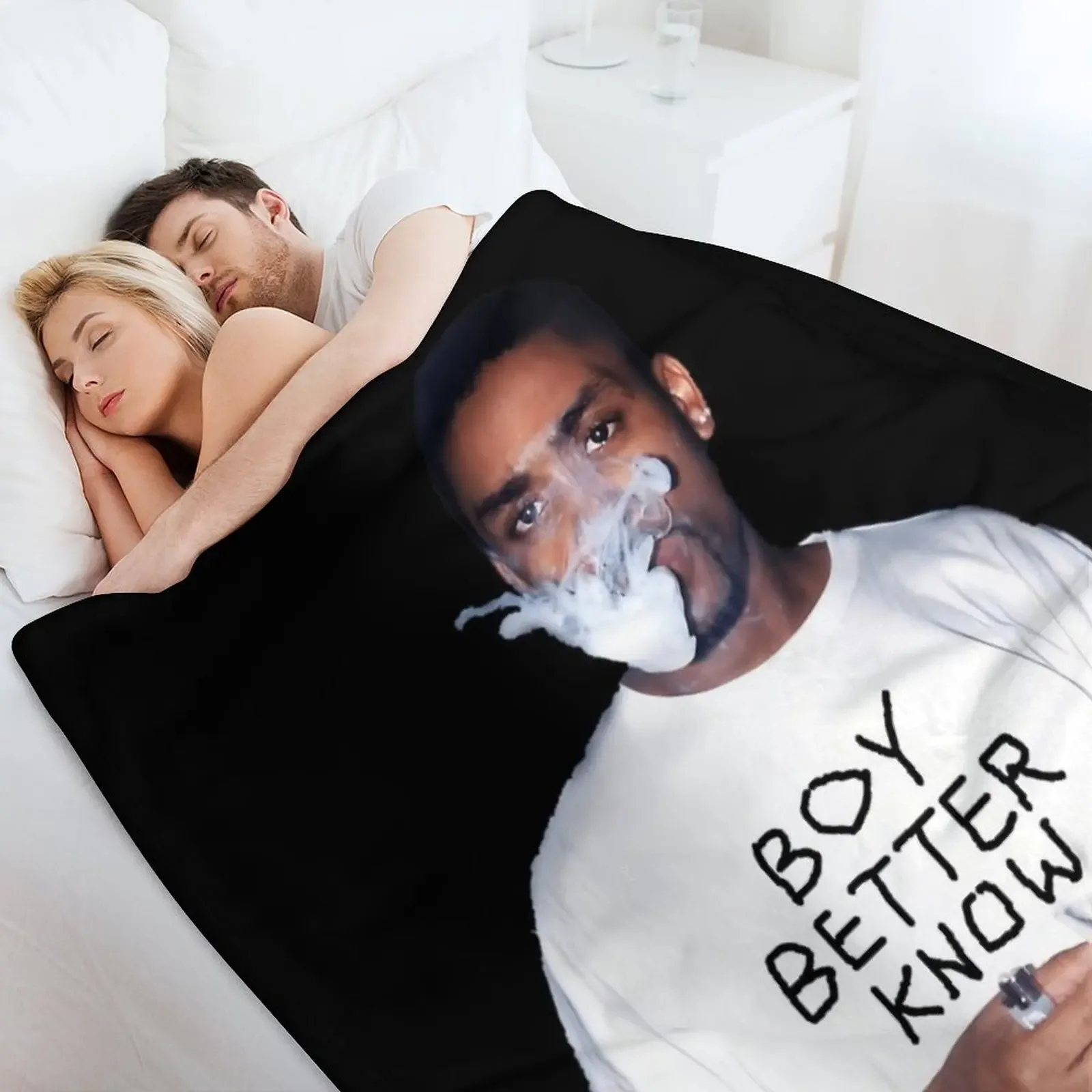Wiley aka Eskiboy - bbk Tee Throw Blanket Tourist For Baby Heavy Cute Blankets
