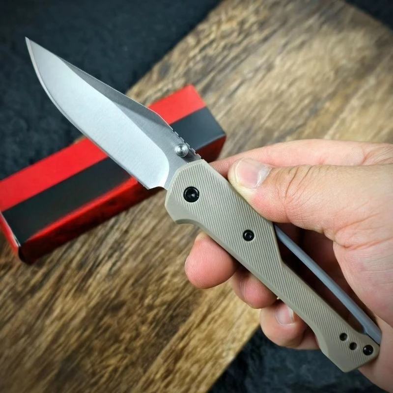 2063 Folding Knife 14C28N Edge New Product High-hardness Portable Outdoor Camping Practical Fruit Knife EDC Tools