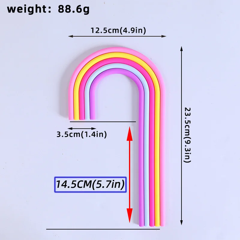 Regenbogen-Kuchenaufsatz, buntes Regenbogen-Thema, Kuchendekorationszubehör für Jungen oder Mädchen, Geburtstagsfeier und Hochzeit, Babyparty-Dekoration – Detail 15