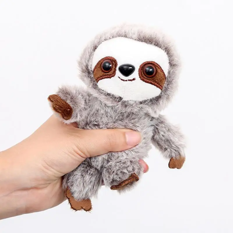 Plushie จี้กระเป๋าน่ารัก Charm Sloth ตุ๊กตา Charm ตุ๊กตาสัตว์กระเป๋าเป้สะพายหลังอุปกรณ์เสริมนุ่มและสบายจี้สําหรับ