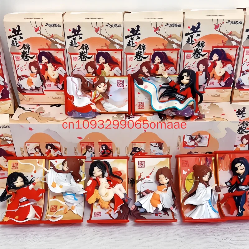 Heaven Official'S Blessing Blind Box Kawaii Figure Hua Cheng Xie Lian Anime Collectible Desktop Ornament Display Christmas Gift