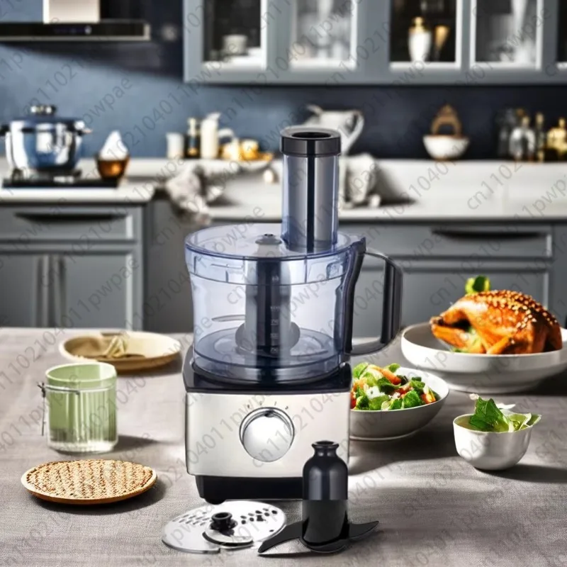 

Electric Automatic Juicer Stainless Steel 7-in-1 Home Food Processor Blender Meat Grinder Mill