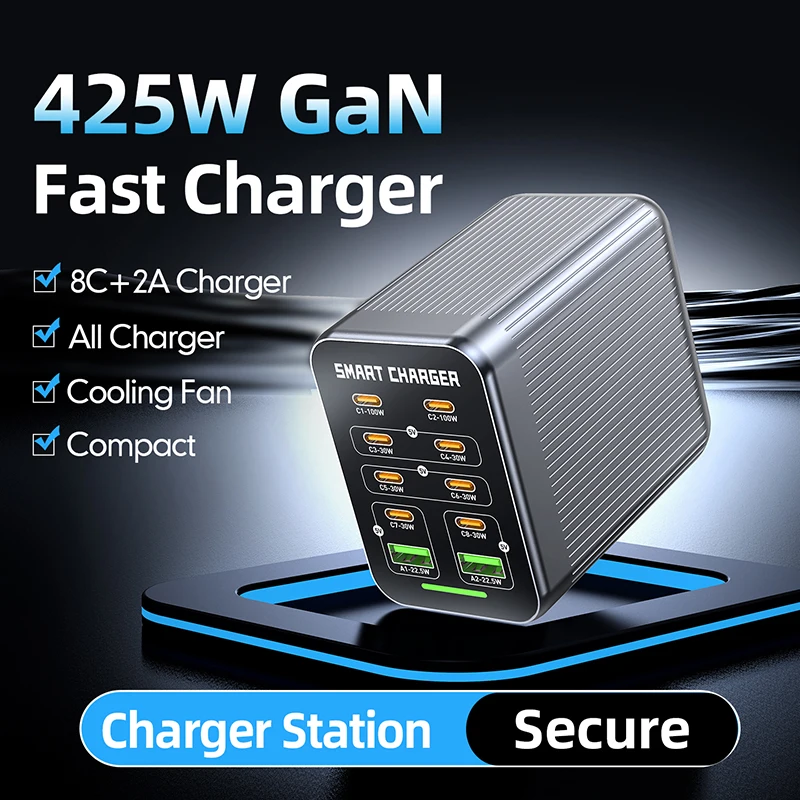 10-Port 425W Gan Ch…