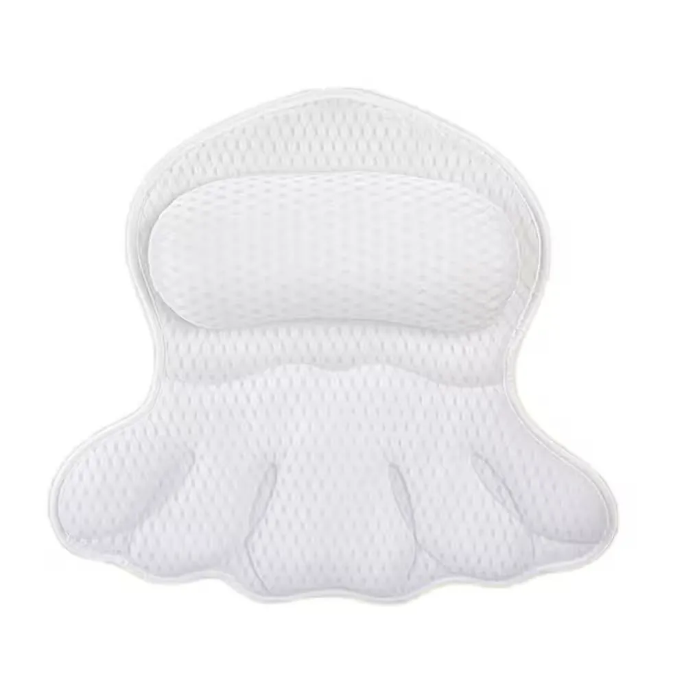 

Подушка для ванной на присосках с мягкой 4D сетчатой тканью и нескользящим дизайном