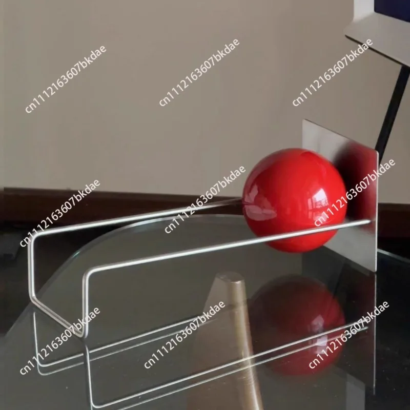 Mid-Century Style Bookshelf Solid Wood Ball-Bearing Magazine Holder Creative Modern Desk Organizer Artistic Home Display Shelf