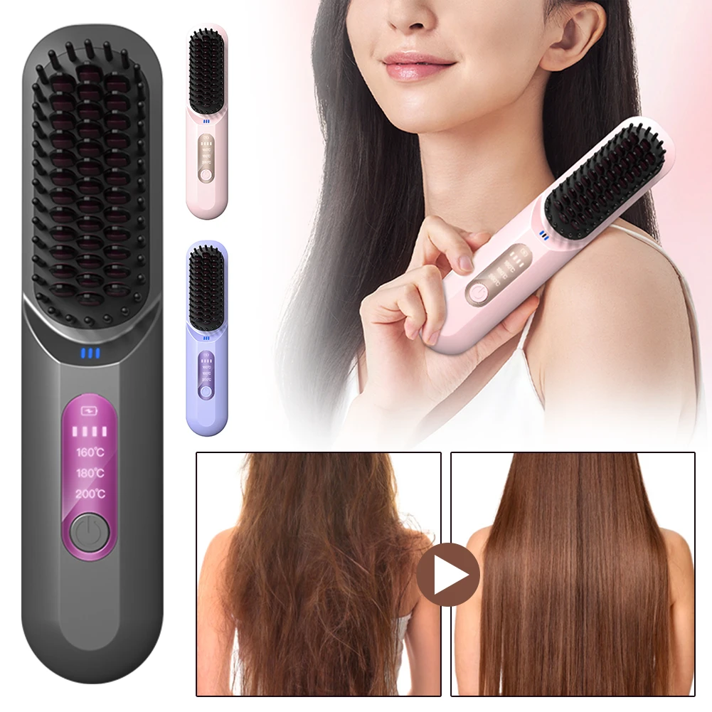 

3 Levers Mini Negative Ions Hair Straightener Fast Heating Hair Curling Flat Iron Heating Curler For Hair Styling Travel Salon