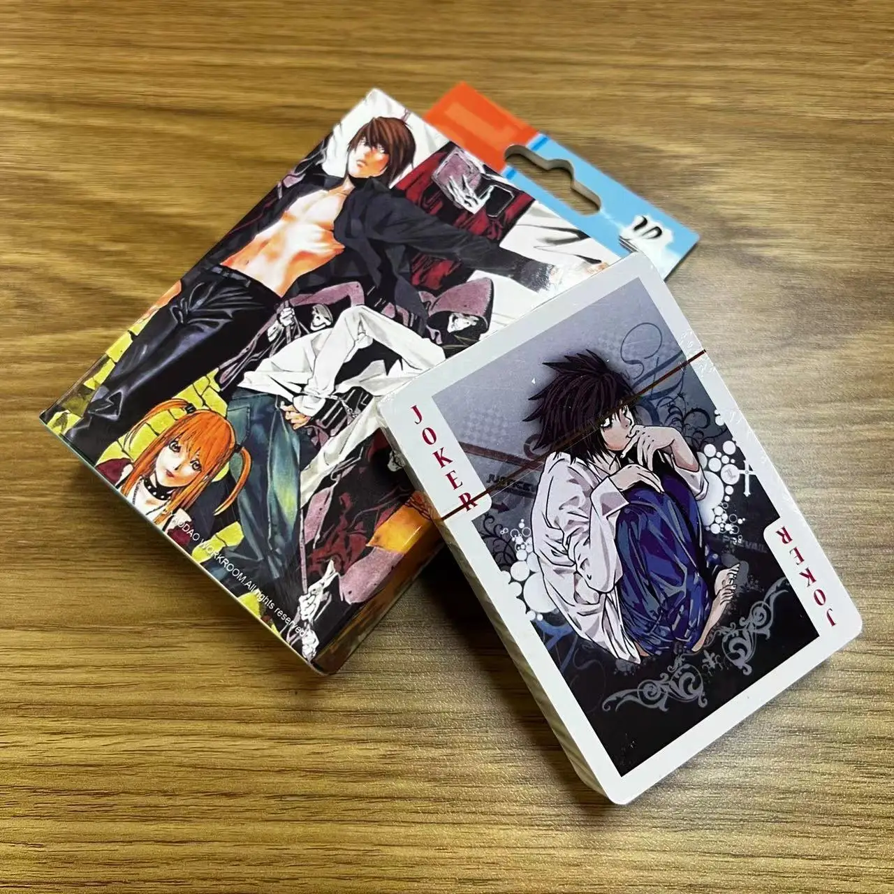 54pcs Cards Anime Death Note Poker Toy Yagami Light Cosplay Board Game Cards Hardcover Collection Box