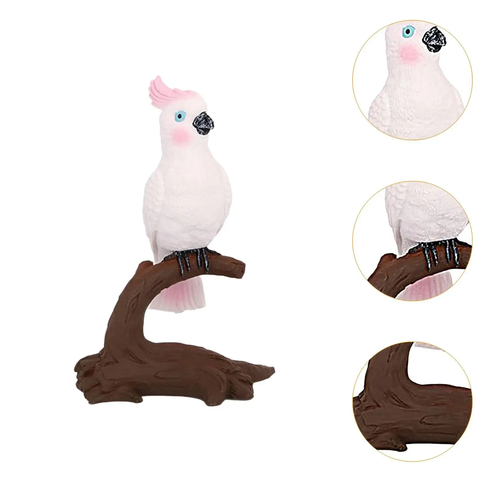 Figura modelo de pájaro, estatua de pájaro realista, centro de mesa de paisaje, colección de juguete cognitivo, escultura, estatuilla en miniatura