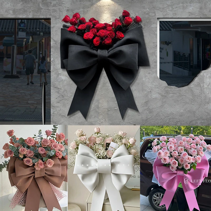 

Oversized bow roses, bouquet of roses, background wall, window decoration, beautiful display, ornaments, decorations, photo chec