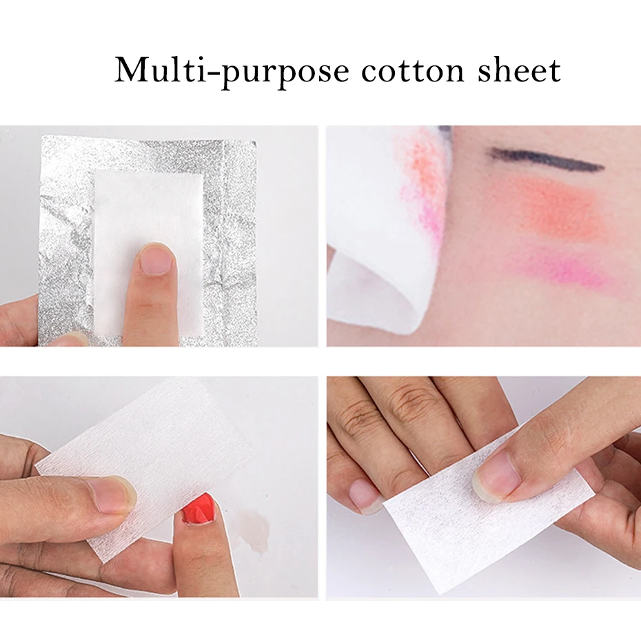 Dissolvant de vernis à ongles Gel, 1 paquet, nettoyant en coton, tampon d'essuyage pour ongles en papier, sans peluches, pointes d'art des ongles, outils de manucure, accessoires