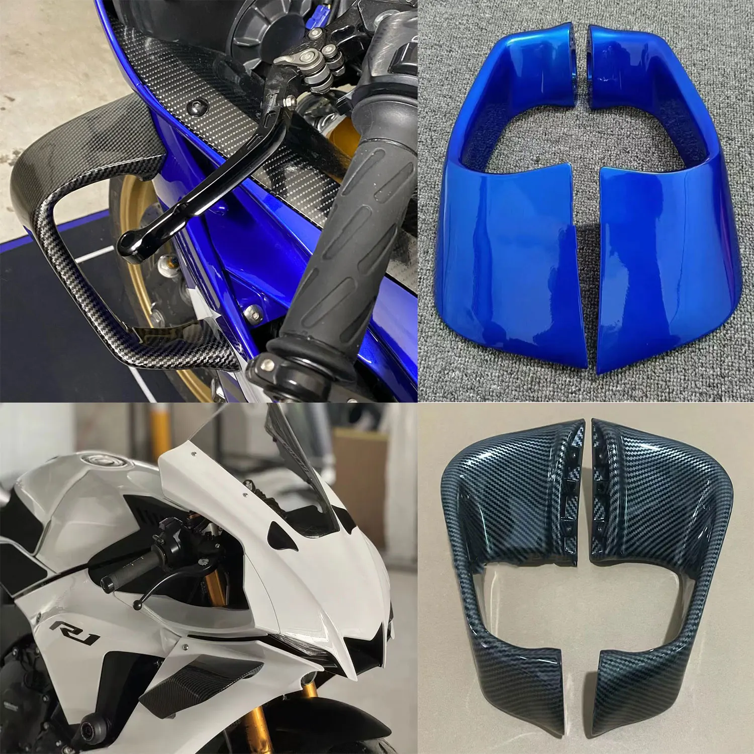 

For Yamaha YZF-R1 2015 2016 -2020 2021 2022 2023 YZF R1 R1M Motorcycle Winglets Aerodynamic Downforce Side Wings Spoiler Fairing