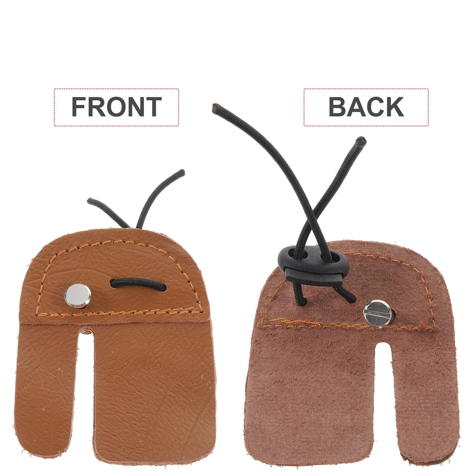 

Archery Finger Tab Thick Protective Gear Hunting Practice Archery Finger Protector Bow Accessory