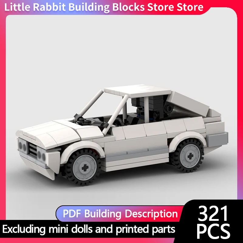 Speed Racing Car Model MOC Building Bricks Heritage Series Pony Car Modular Technology Children Holiday Gifts Assemble Toys Suit