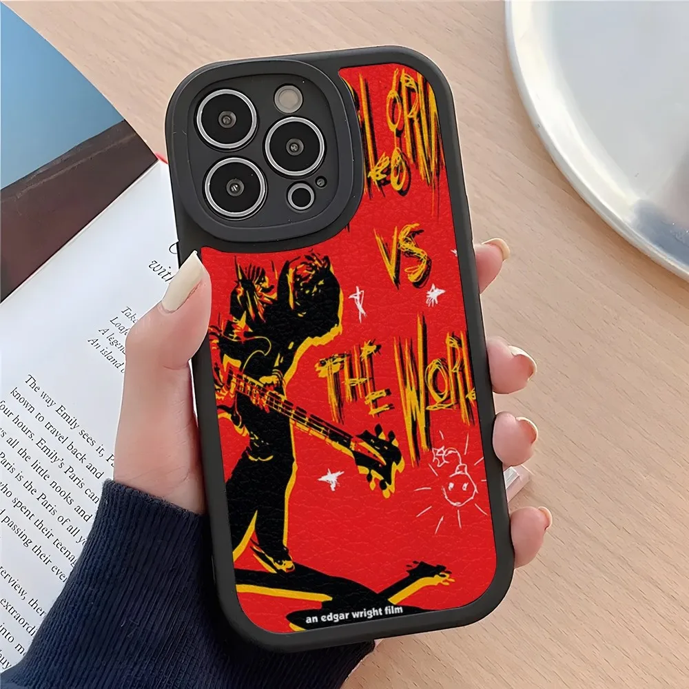 Scott Pilgrim vs. the World Phone Case For iPhone 15 14 13 11 12 Pro Max Mini X XR XS 8 Plus  lambskin silicone shell cover