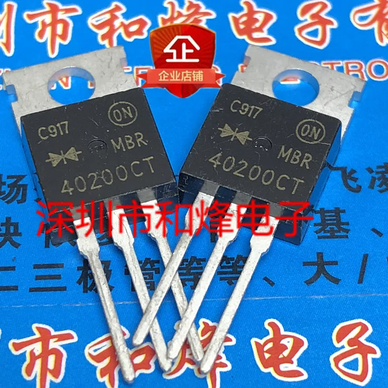 Bộ 5-10 Chiếc MBR40200CT Đến-220 200V 40A Bản Gốc Trên Cổ