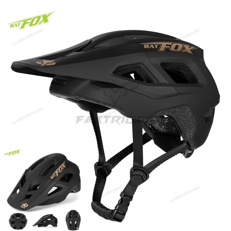 

BATFOX Bike Helmet men's bicycle helmet MTB casco bicicleta Mountain bike casco ciclismo hombre Matte black cycling helmets