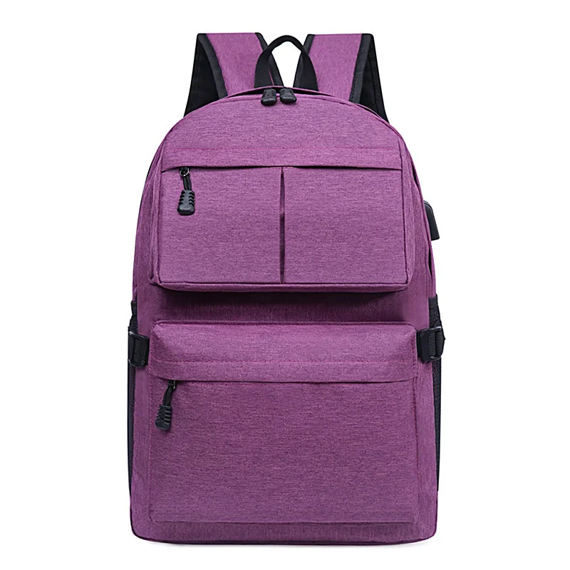 Men's Backpack Korean Travel Bag Casual Student Schoolbag Simple Computer USB port women laptop backpack travel