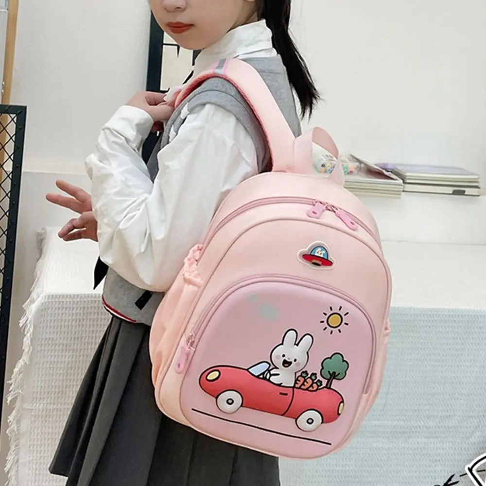 New Excavator/Rabbit Schoolgirl Backpack Large Capacity Lightweight Kids Backpack Double Shoulder Backpack Kid