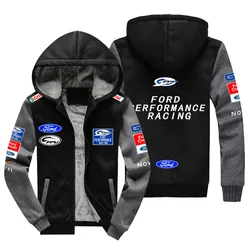 F1 racing suit casual sweatshirt long-sleeved jacket zipper hoodie suitable for Ford Ford team car logo trendy men's clothing