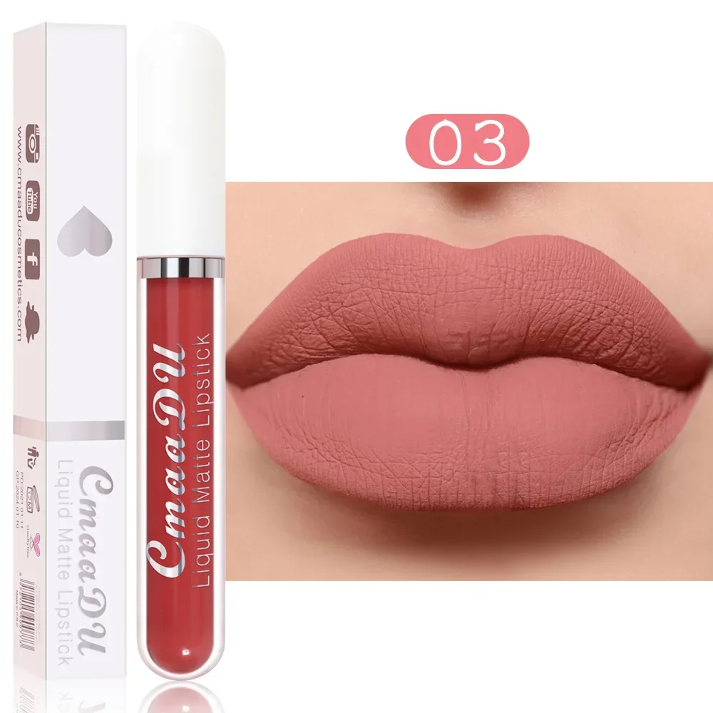 8 Kleur Vloeibare Lippenbalsem Lipgloss Make-Up Matte Hydraterende Nude Pigment Make-Up Op Lange Termijn Waterdicht Fluwelen Lip Make-Up