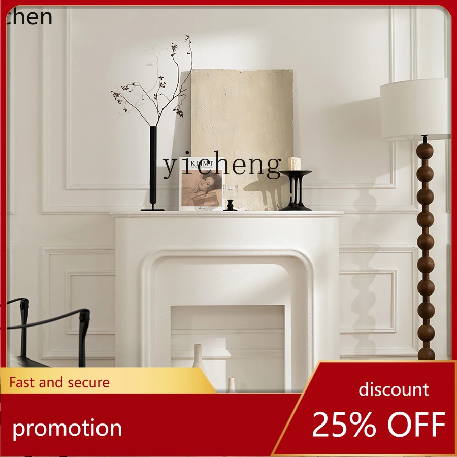 HXL mantel light luxury electronic fireplace core simulation living room background wall decorative cabinet