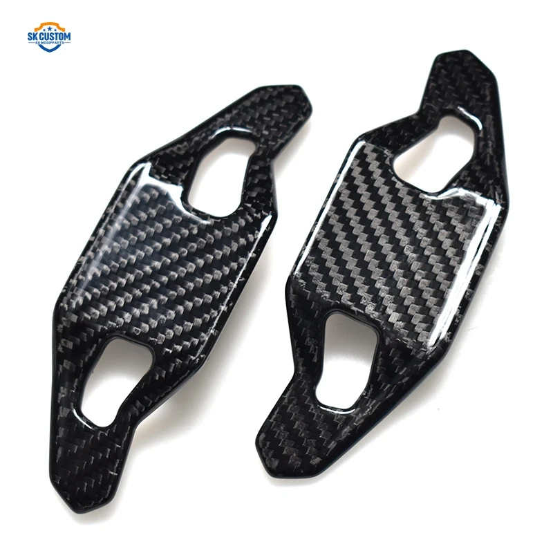 Carbon Fiber Steering Wheel Paddle Shift for Audi A3 Q3 S5 A4 S4 B8 Q5 S6 A5 S5 Q7 SQ5 Q6 S6 C7 TT TTS RS3 A7 S7 A5 RS6 A8 S8 S3 - view 3