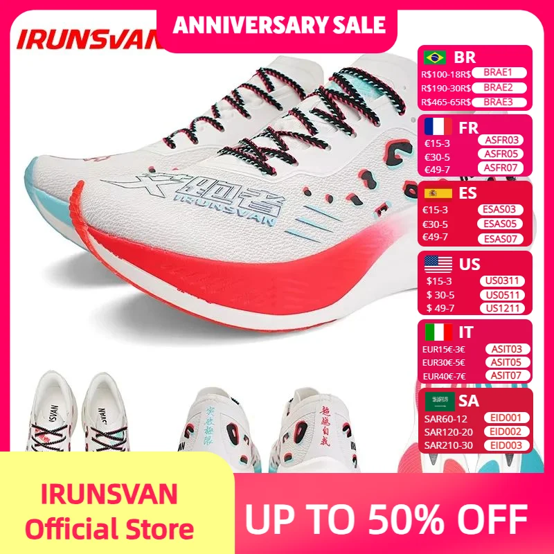 

IRUNSVAN Original Nylon Carbon Plate Trail Running Shoes Men 2024 New Ultra-light Running Shoes Sports High Quality Unisex