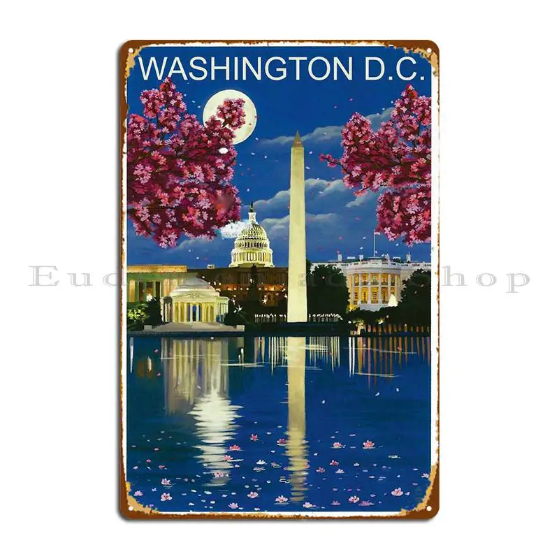 Washington D C Metal Sign Pub Designs Wall Decor Design Sign Tin Sign PosterWall Decoration