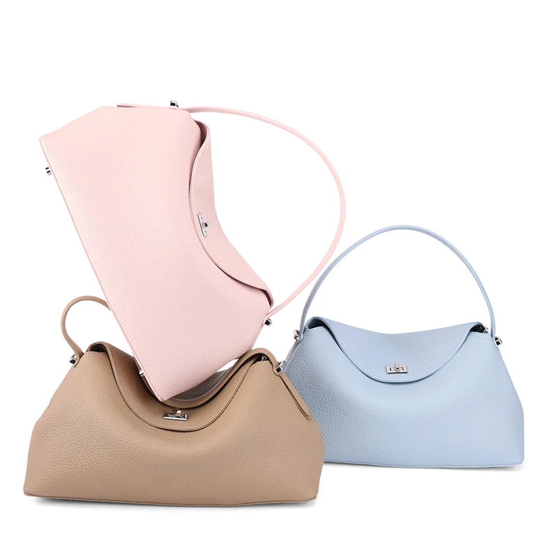 Genuine Leather Tote Bag for Women Large Capacity Cowhide Shoulder Bag Patchwork Commute Handbag Luxury Designer Crossbody Bag