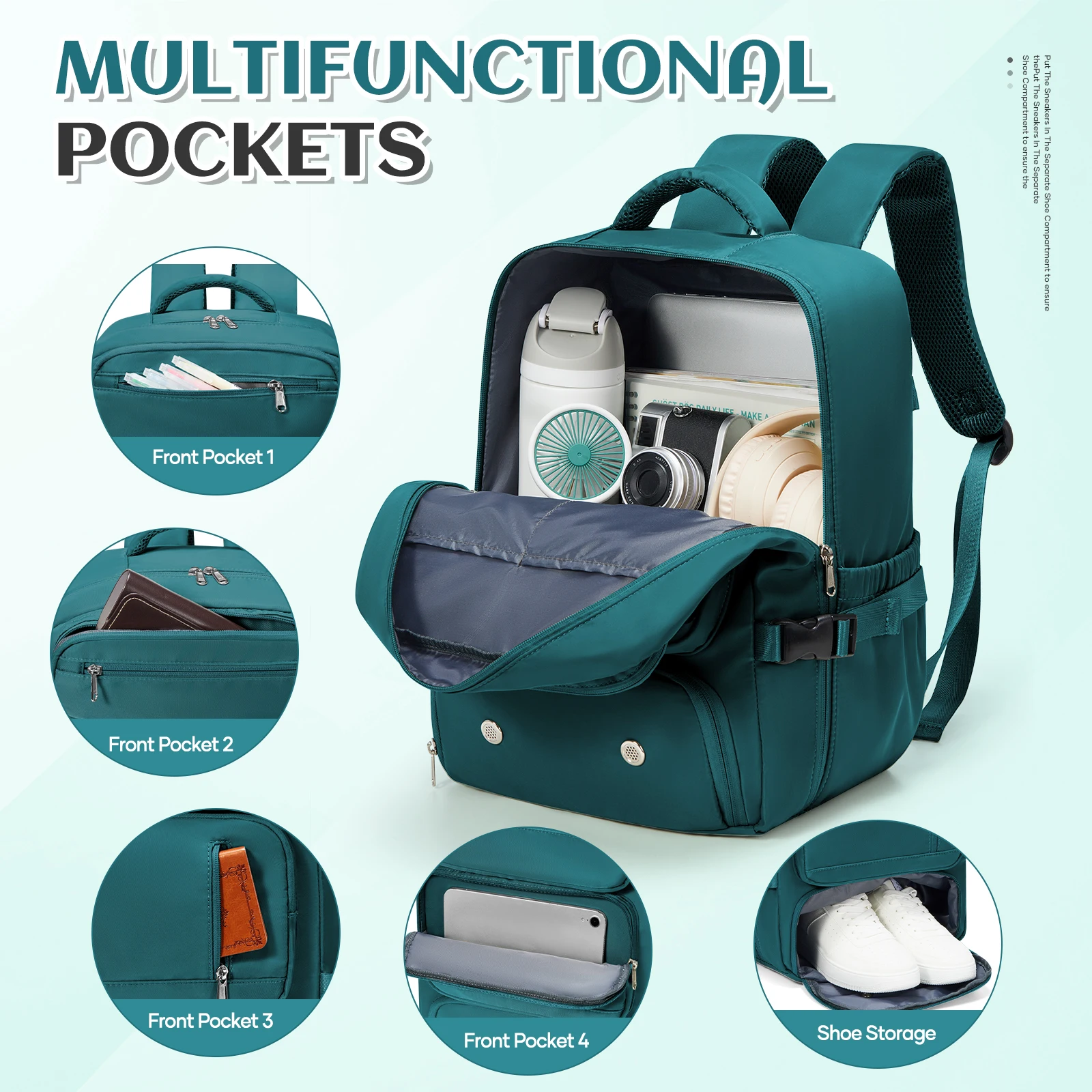 Airplane Cabin Backpack Ryanair Hand Luggage 40x30x20 Bags Travel Backpack, Cabin Fly Bag Back-to-School Laptop School Backpack