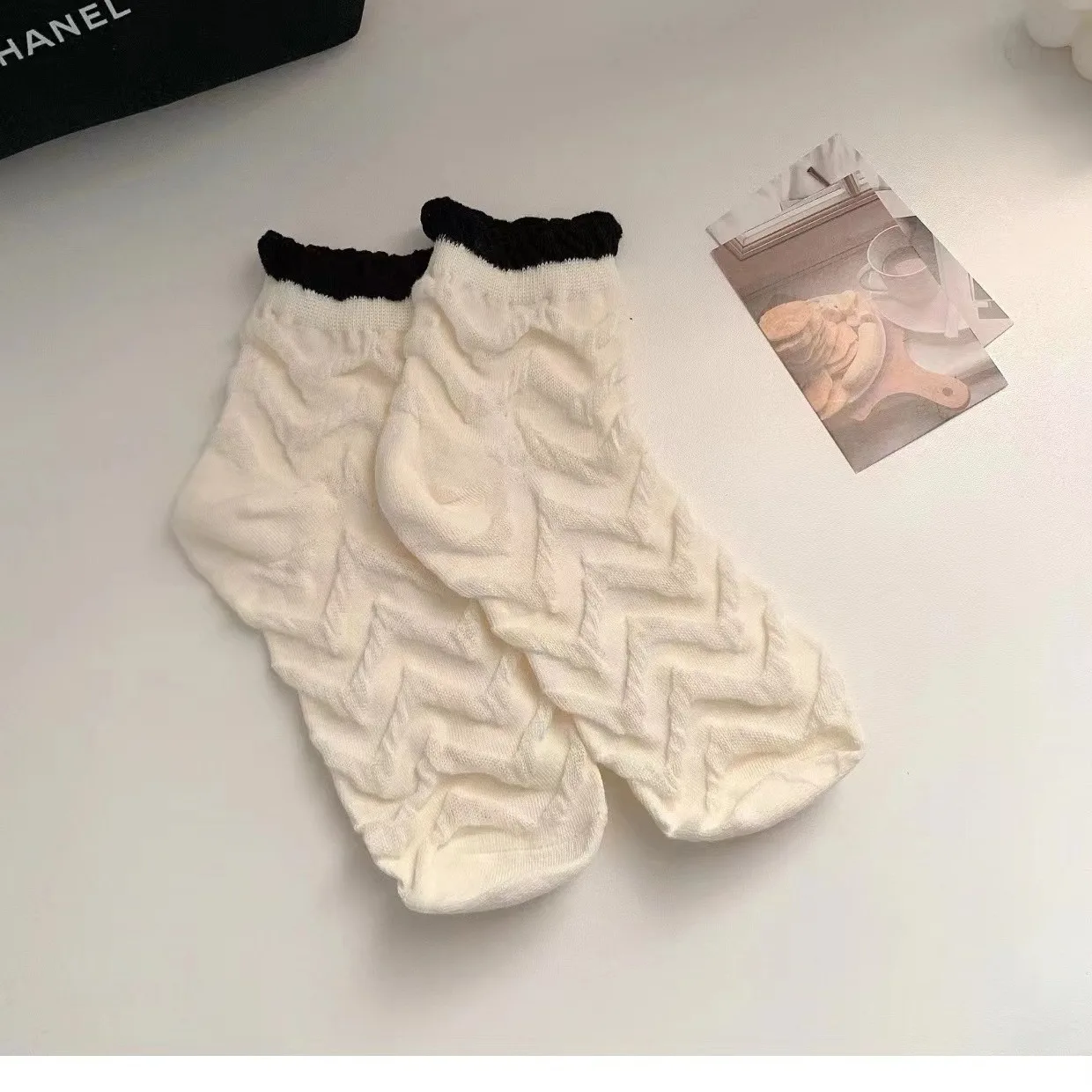 Women's Socks Japanese Bubble Mouth Socks Four Seasons Jk Simple Solid Color Socks Low Top Shallow Mouth Tube Socks For Women