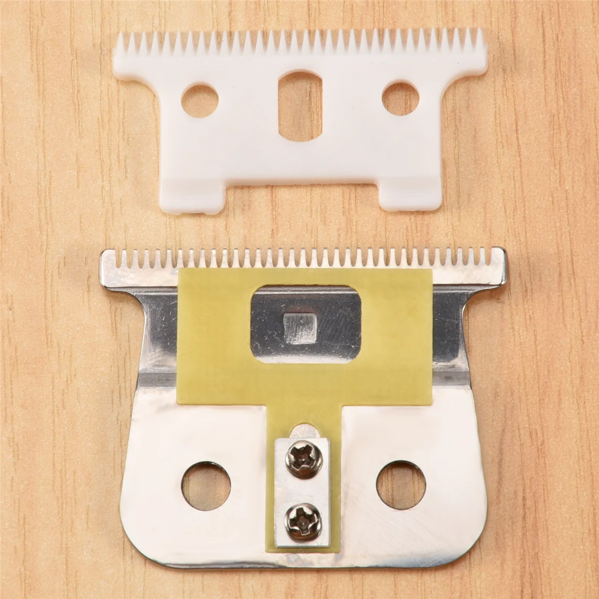 

Durable Silver for T Outliner Blade for Andis for T Outliner, for Andis Gtx Replacement Blade,White T Blade + Silver Steel Blade