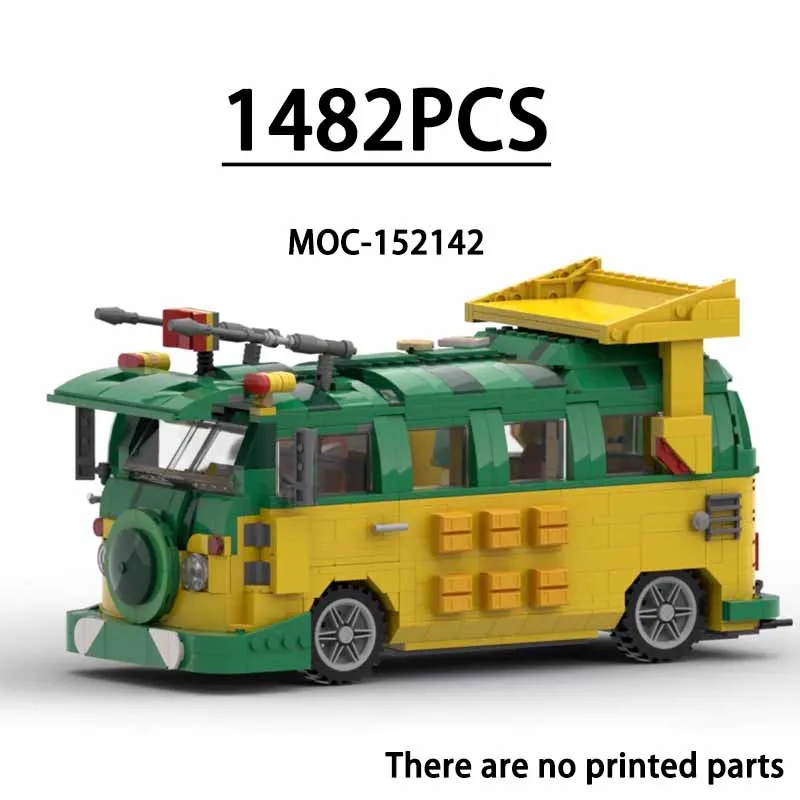 

MOC-152142 Party Station Wagon Truck Bus Shuttle Model 1842PCS Kids & Boys Birthday Gifts DIY Christmas Toys Gifts