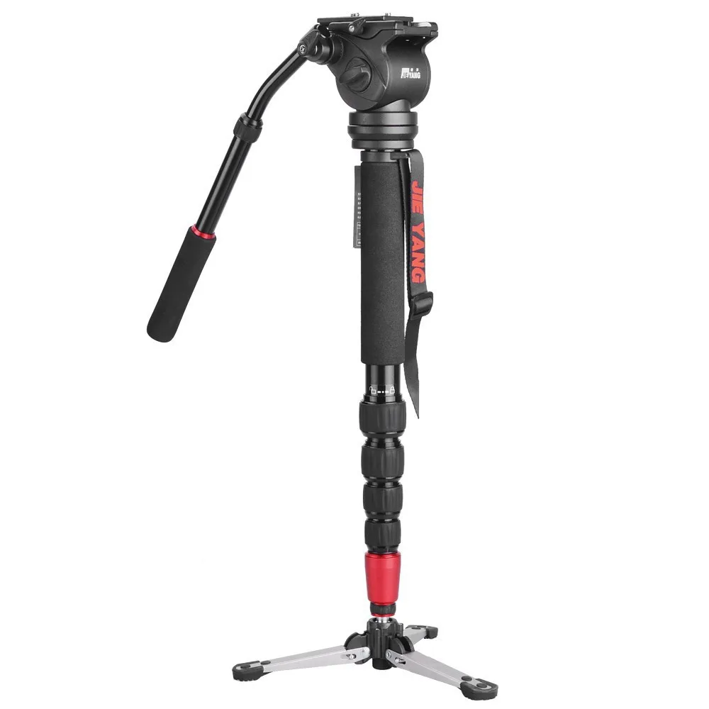 

JIEYANG JY0506 Aluminum Alloy Professional Monopod For Video Camera mobile Tripod stand with Carry Bag