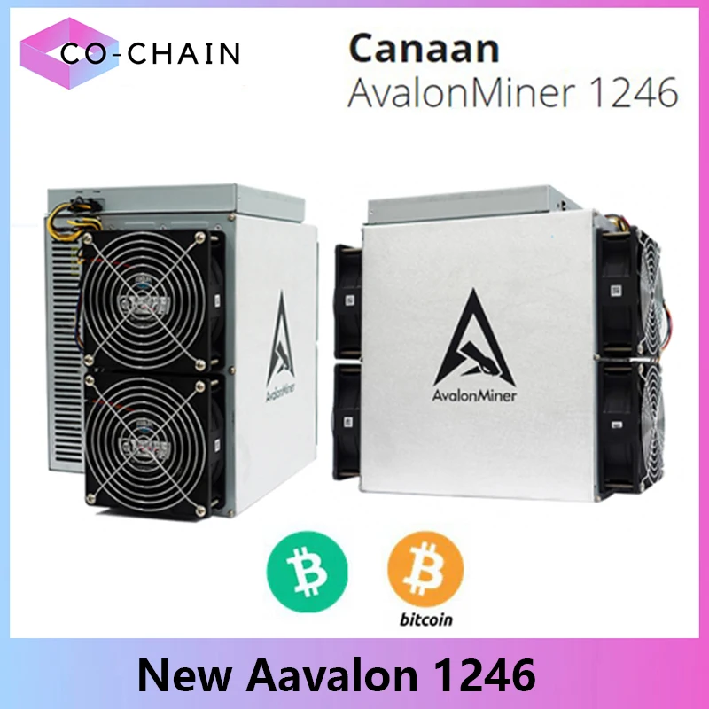 Avalon A1246 ASIC BTC Miner 90T/87T/85T/83Th/s opcional Bitcoin Miner SHA-256 BTC máquina de minería mejor que Avalon 1166pro 1126