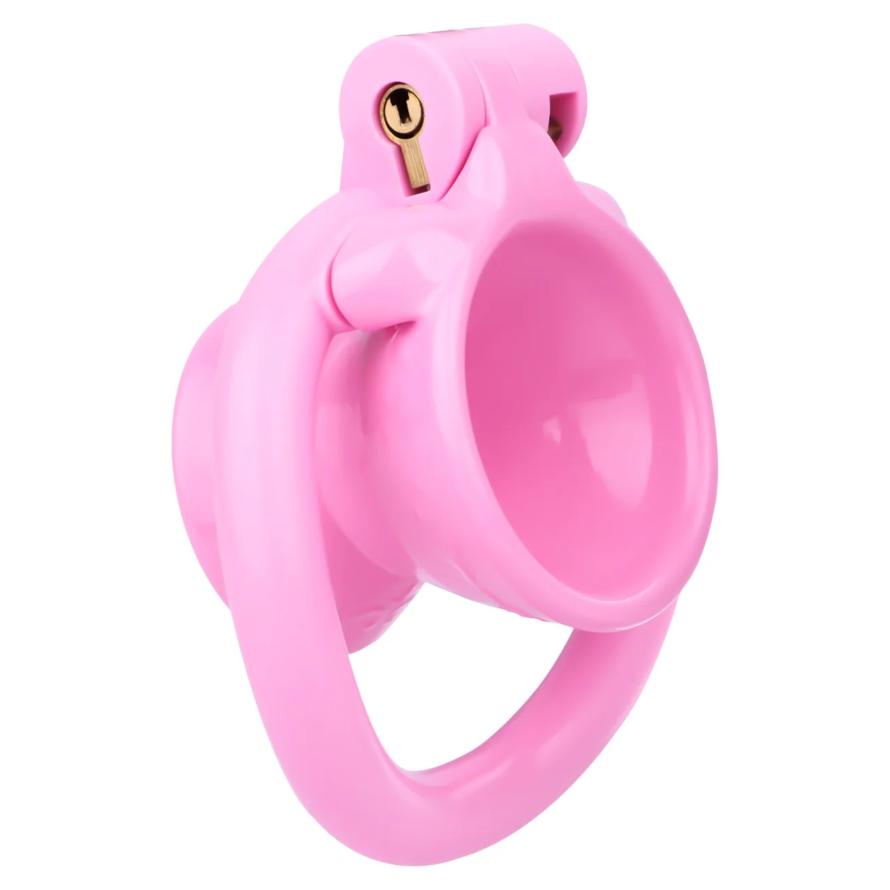 Men's Resin Chastity Lock Wine Glass CB Lock Integrated Molding Negative Number Chastity Device Fish Basket Type Chastity Lock