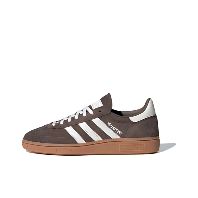 Adidas Originals Handball Spezial Men's and Women's Skateboarding Shoes - Non slip, Durable, Comfortable, Low cut Coffee Color