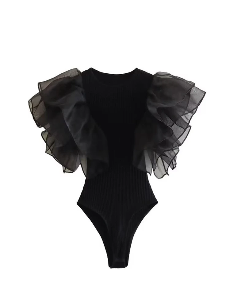 

Уличный стиль: цельный боди-топ с жесткой сетчатой вставкой, многослойный, 3D, для дерзких девушек, базовый слой, короткий топ/шорты