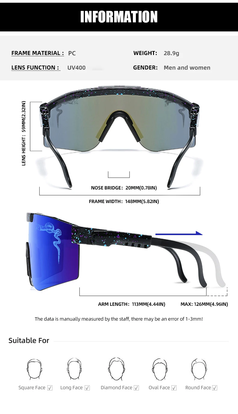 الرجال النساء في الهواء الطلق نظارات رياضية UV400 ركوب الدراجات النظارات الشمسية MTB دراجة دراجة الطرف الجري يندبروف حماية النظارات