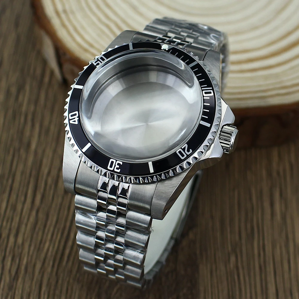 38mm SUB Classic Dive Watch Case NH35 accessories Sapphire For Retro Submariner NH35 NH36 4R36 120Clicks Parts Jubilee Bracelet