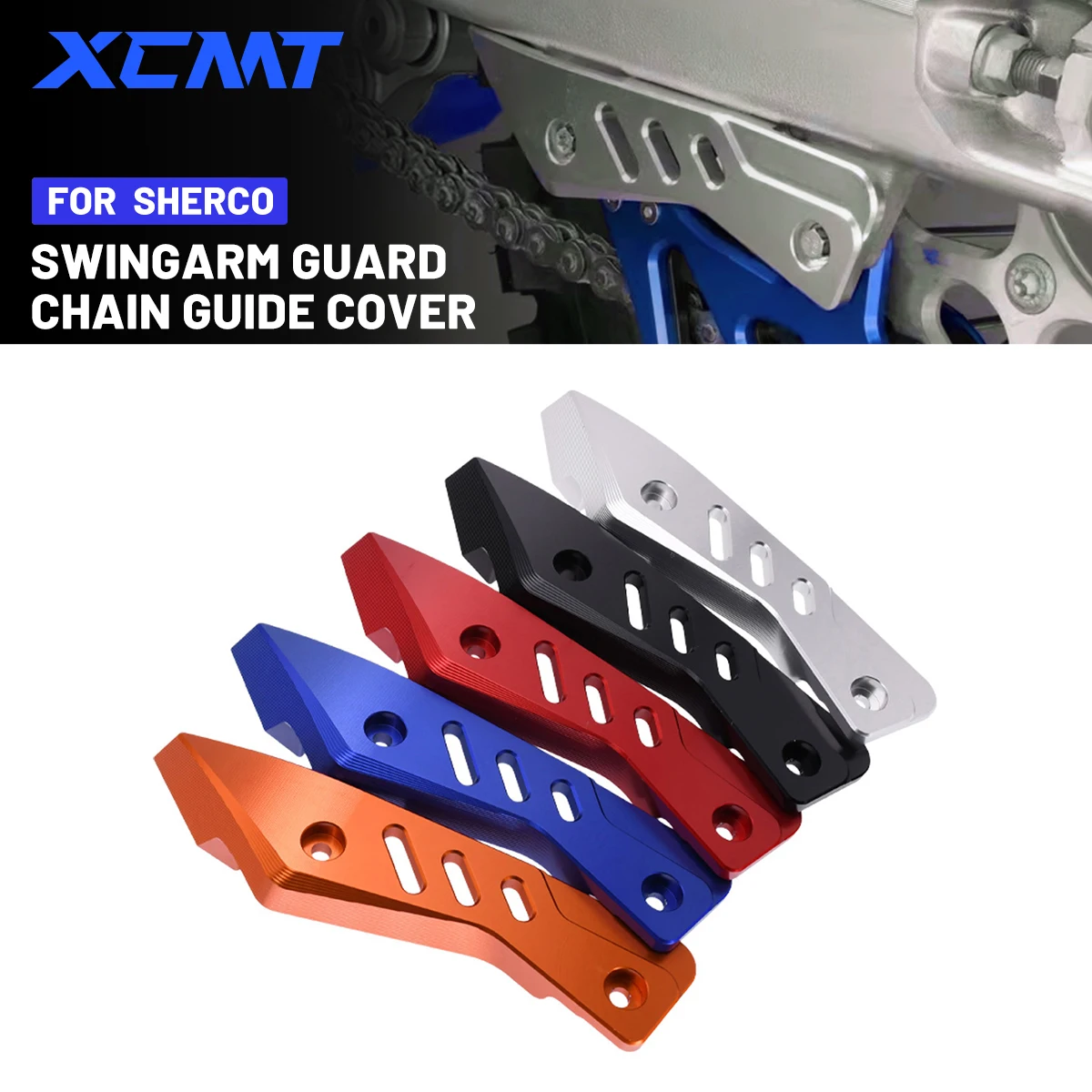 For Sherco Factory SC SCF SE SEF SEF-R SE-R 125 250 300 450 500 SE300 Dirt Bike Accessories Rear Swingarm Guard Protector Cover