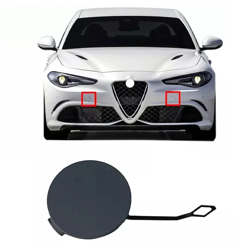 

Car Left Front Bumper Towing Hook Cap Trailer Cover For Romeo For Giulia 2015-2017 OEM 156107967 10*8*3cm Auto Exterior Cap Part