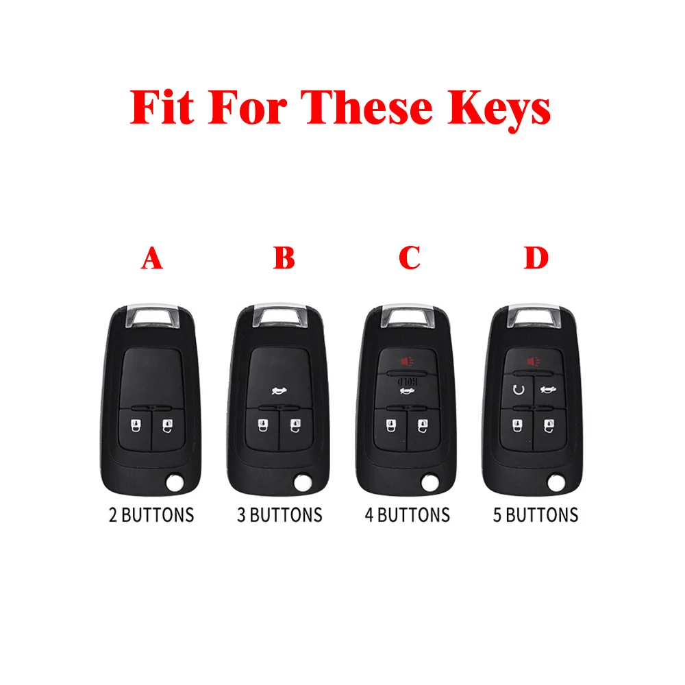 2 3 4 Buttons TPU Remote Key Shell Case Cover for Chevrolet Cruze for OPEL VAUXHALL Insignia Astra Zafira for Buick Protector