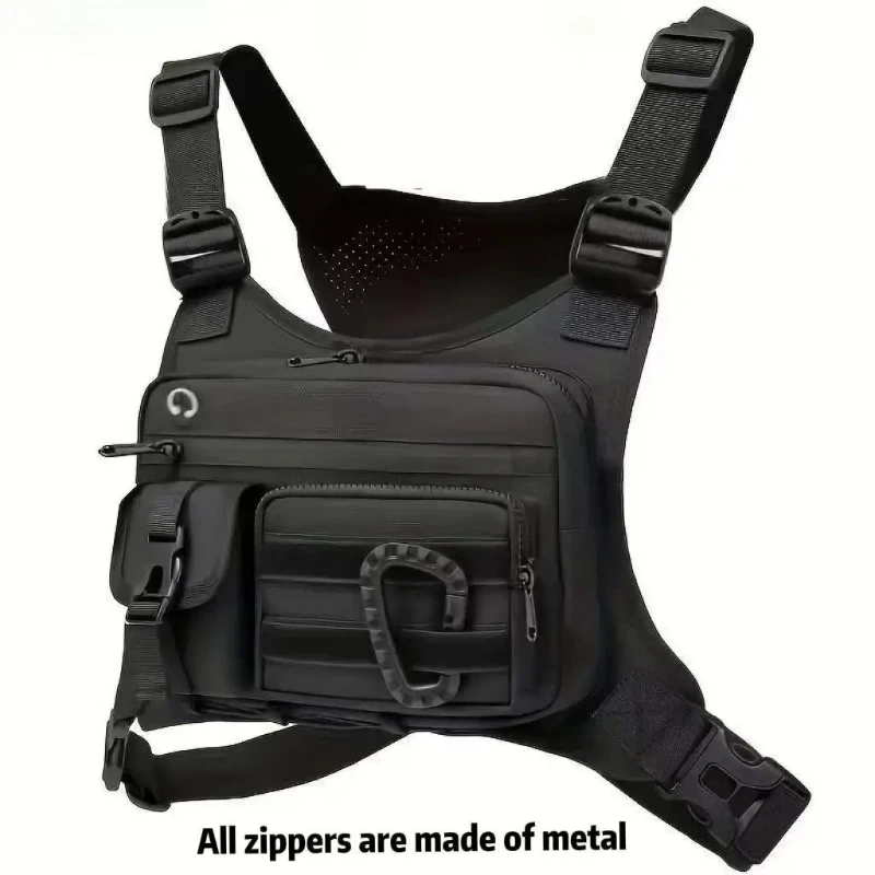 Outdoor Chest Bag For Men and Women, Tactical Vest For Running, Cycling,  Chest Pack Rig For Sports and Workouts